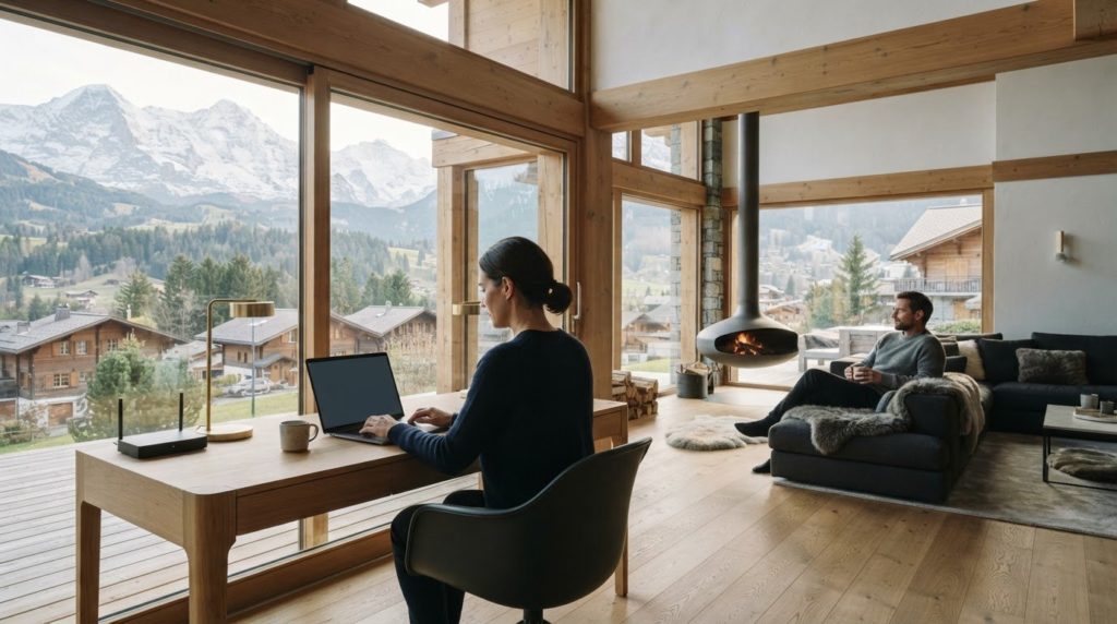 Trouver une location de vacances avec un bureau à domicile : Guide 2026